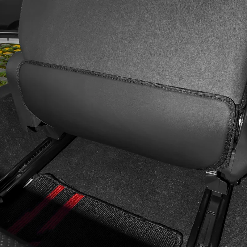 자동차 시트 등받이 보호 커버 가죽 자동 시트 쿠션 발차기 방지 매트 진흙 방지 스티커 (도요타 GR86 GT86 스바루 BRZ 용)