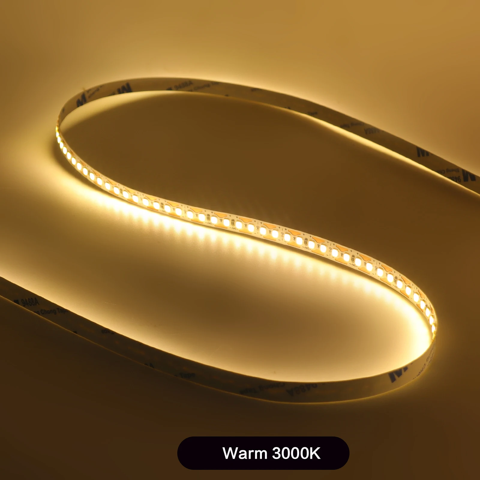 Enhanced LED Strip Light - Flexible DIY Lighting with High CRI Adhesive, Various Lengths and Color Temperatures
