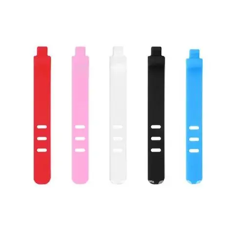 소프트 실리콘 스트랩 USB 데이터 케이블 와이어 테이프 정리함, 아이폰 안드로이드 충전 이어폰 보빈 와인더