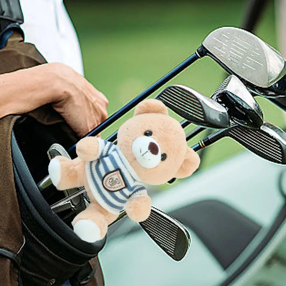 Bear Golf Club Head Cover Fun Golf Head Covers Cartoon Animal Golf Rod Head Cover Funny Plush Protection For Professional Golfer