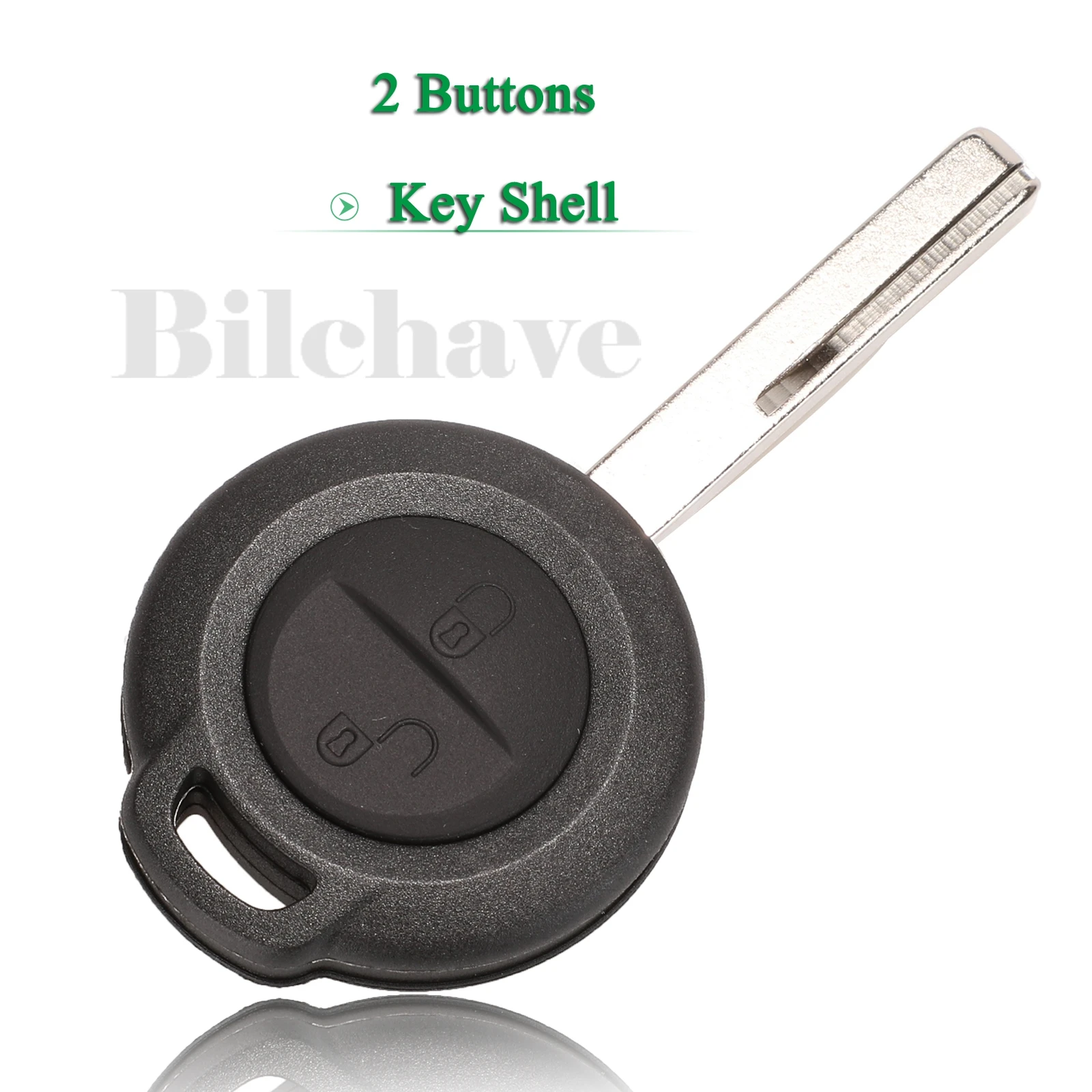 jingyuqin 2 Buttons For Mitsubishi Colt Warior Carisma Spacestar Straight FOB Remote Car Key Shell Case With Uncut Blade