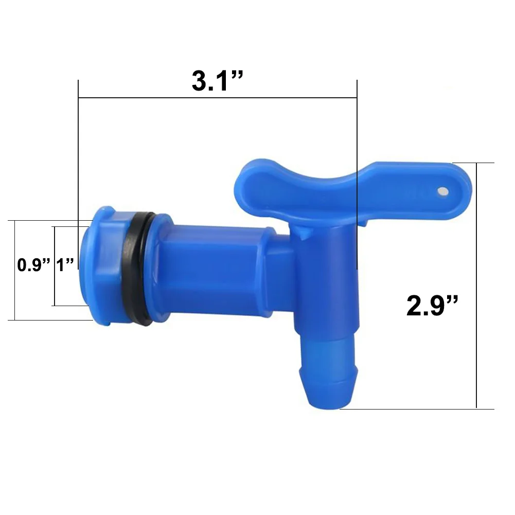 IBC Barrels Water Butt Tap Self Made Plastic Faucet For Beer Rain Brew Water Tank Faucet Garden Hose Connection