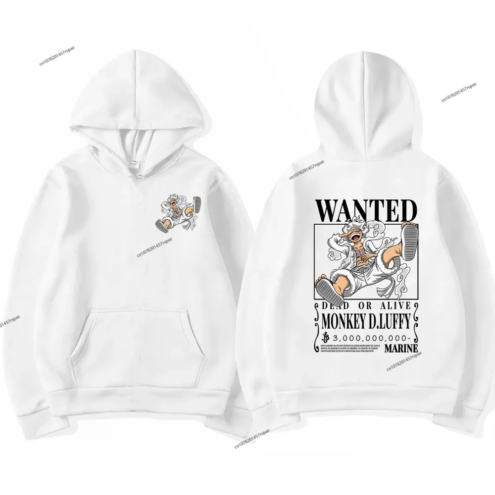 سترات بغطاء رأس للرجال والنساء بطباعة جرافيك لوفي...