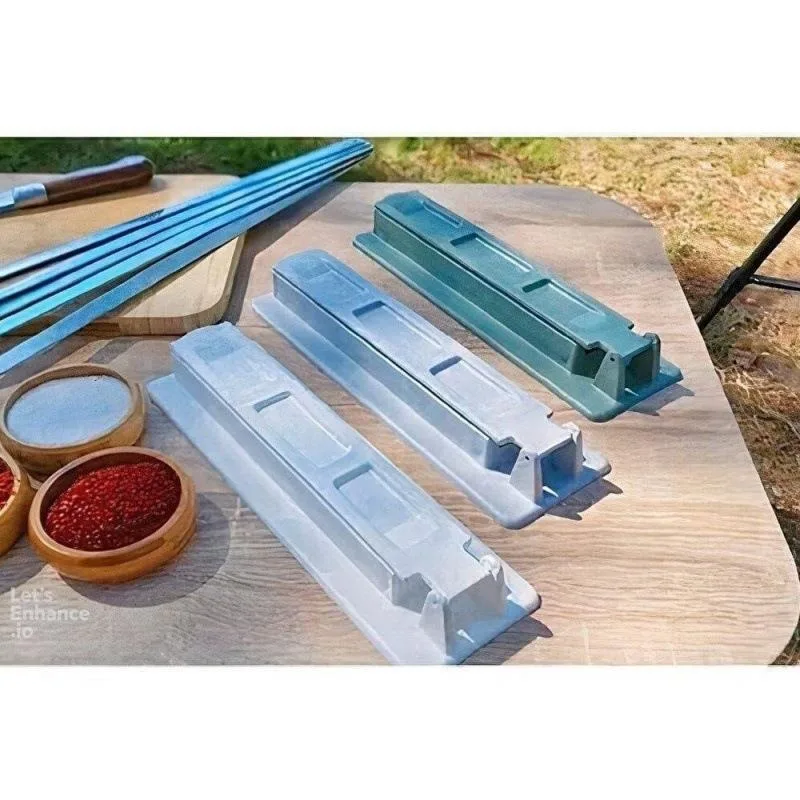 BBQ Meat Skewer Machine Reusable For Press Maker Barbecue Preparation For kitchen Grill Assesories BBQ Tools