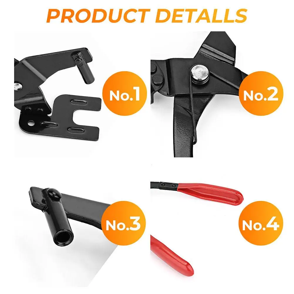 Car Universal Exhaust Hanger Removal Plier Car Exhaust Rubber Pad Plier Puller Tool Auto Special Disassembly Tool Hardware Tools