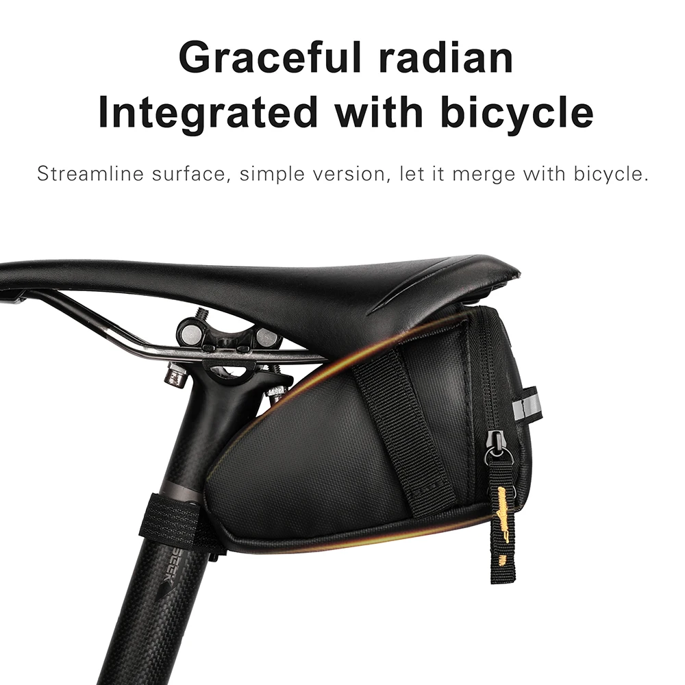 Bike Bag Bike Small Saddle Bag Splash-proof Refletive Hang Taillight Cycling For Mtb Road Bicycle Tool Kit