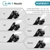 YOFIDRA 20500RPM High Pressure Car Water Spray Gun 100Bar 5M Cordless Garden Water Cleaning Power Tool For Makita 18V Battery 5