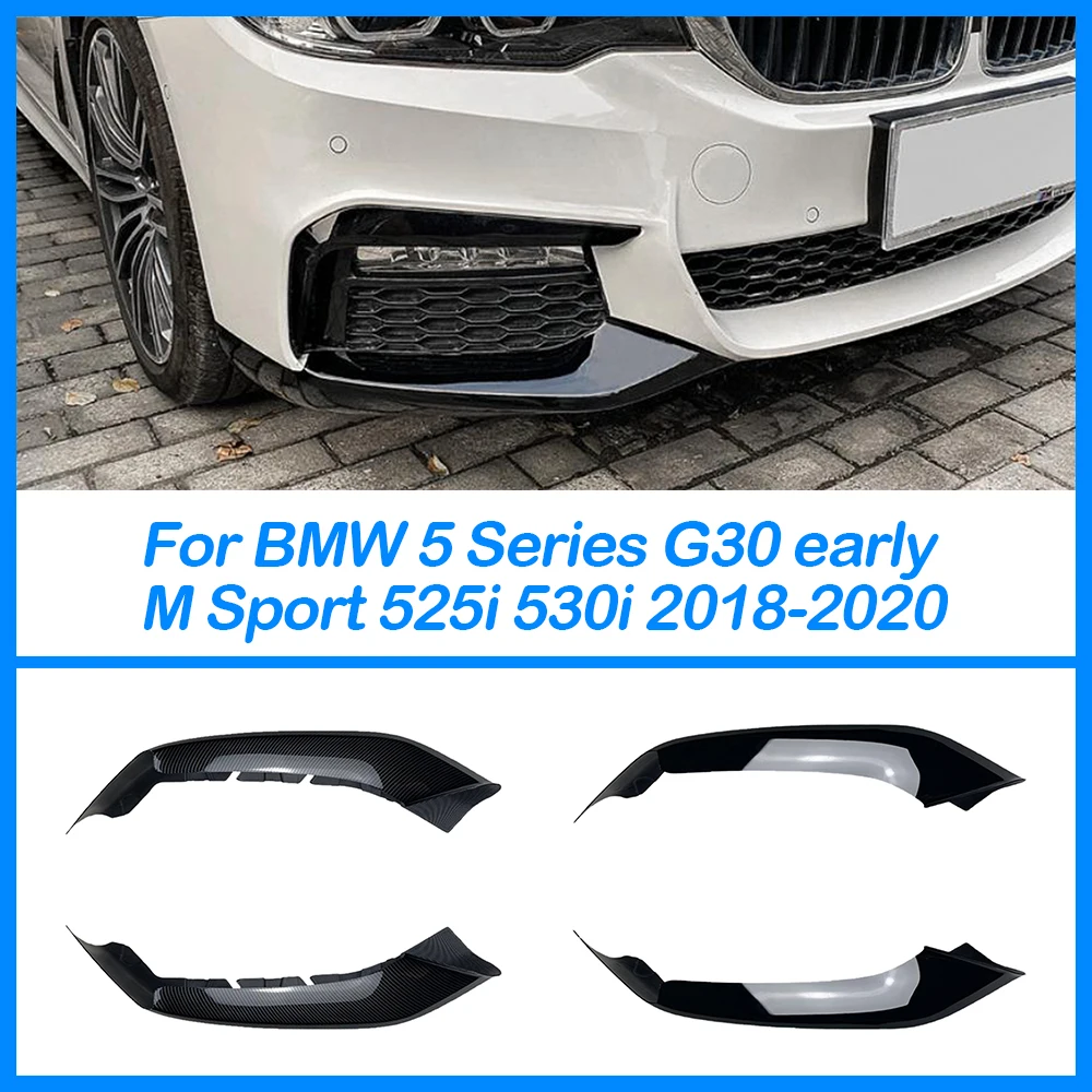 

Разветвитель для переднего бампера BMW 5 Series G30 рано M Sport 525i 530i 2018-2020, комплект для кузова с откидной крышкой, угловые внешние автомобильные аксессуары