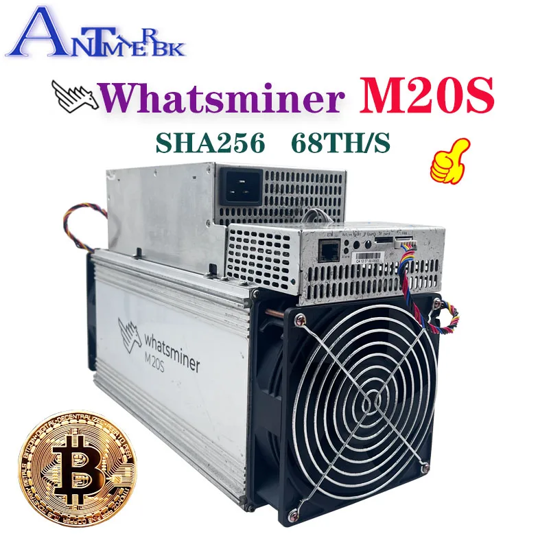 Btc Miner Whatsminer Usato M20S 68T Bitcoin Miner Con Psu Migliore Di Whatsminer M3 M3X M21 M21S Antminer S9 T9 + S15 S17 T17