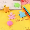 4 Pcs Creative Cartoon Pencil Eraser Turtle Rubber for School Supplies Back To School 5