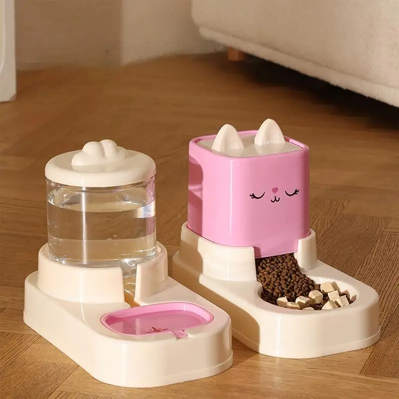 

Автоматическая кормушка для домашних животных, вместительный диспенсер для воды для кошек, для влажной и сухой кормления