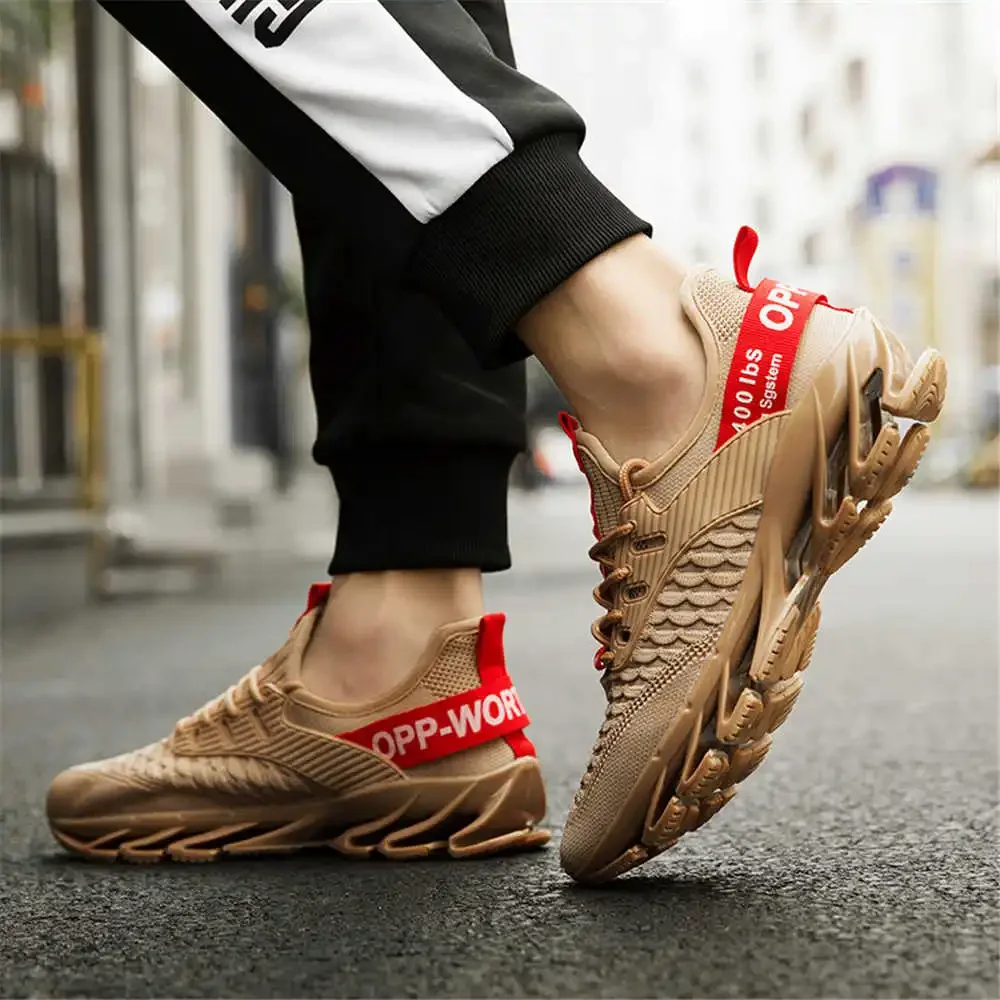 Height Increasing Brown Size 48 Shoes For Men Skateboarding Sneakers Green Boys Sports Trending Holiday Stylish Trnis Items