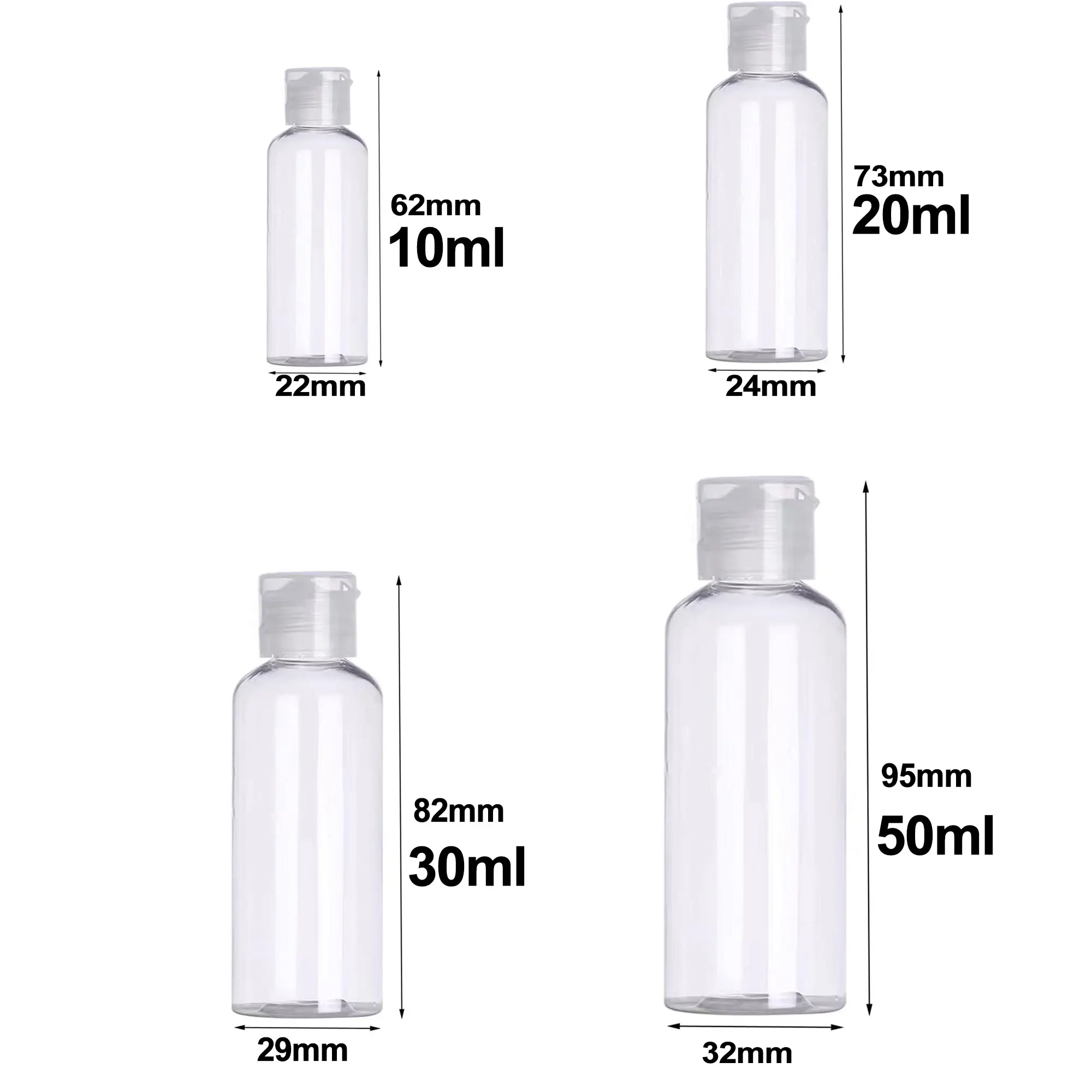 Compact Leak-Proof Travel Toiletry Bottles - TSA Approved