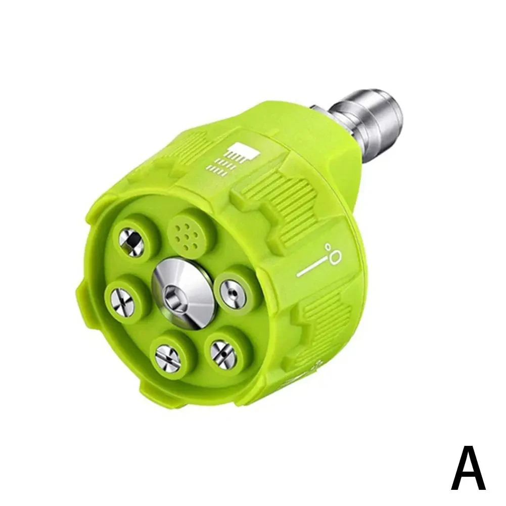 6in1 고압 세척기 스프레이 노즐 자동차 세차 정원 청소 도구 퀵 커넥트 스프레이 팁 0 15 25 40도 노즐