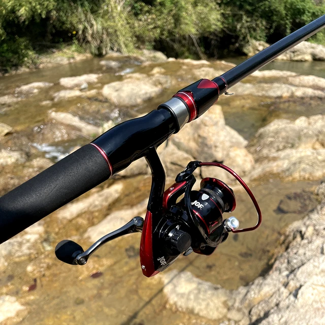 GHOTDA Fishing Rod Winter Fishing 4 Sections Carbon Fiber Fishing Rod Reel  Combo Left and Right Handle Reel Set2.1-3.0m - AliExpress