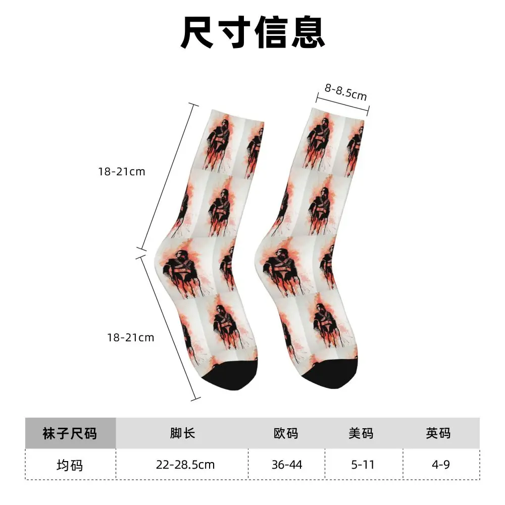Michael Jackson Musicians Singers Dancers Socks Harajuku Stockings All Season Long Socks Accessories for Unisex Christmas Gifts