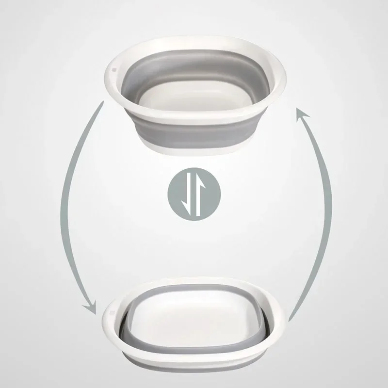 Portable Plastic Folding Wash Basin - Travel Laundry Tub for Home  Baby Bath