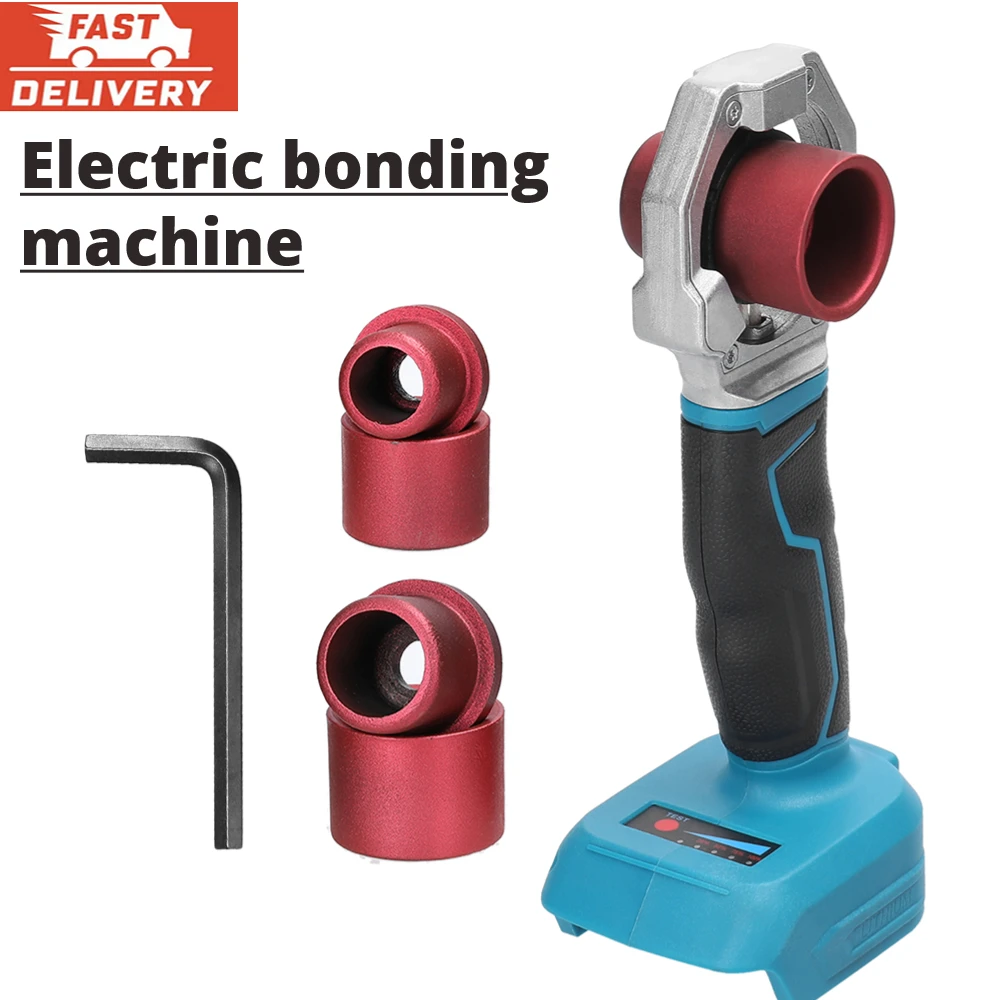 Rechargeable Cordless Hot Melt Machine PPR Water Pipe Melter Plastic Welding Machine 18V Battery Powered Replacement Heads Pipe Welding Iron Pipe Welding