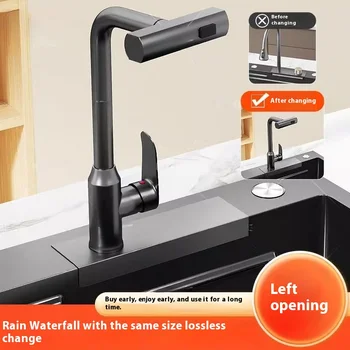 เปลี่ยนก๊อกน้ำอ่างล้างจานในครัวแบบก๊อกน้ำธรรมดาพร้อมการติดตั้งขนาดเดียวกันและการยืนยันการบริการลูกค้า 1