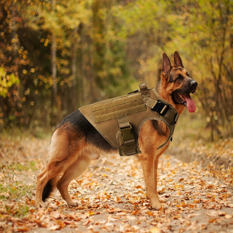 thumbnail image 2 of Arnés antitirones para perros grandes, chaleco táctico militar para perros, pastor alemán, dóberman, labrador, producto de entrenamiento para perros de servicio., 2 of 6