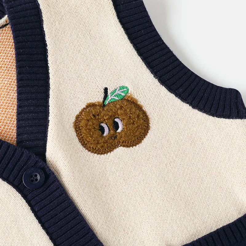 귀여운 소녀 스웨터,  소년 니트, 어린이 조끼, 아동복