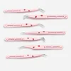 6 Types False Eyelash Tweezers Stainless Steel Anti-static Pincet Curved Strip 3D Lashes Extension Tweezer Makeup Tools 3