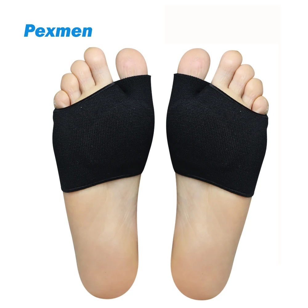 Pexmen 2Pcs Metatarsal Pads for Women and Men Ball of Foot Cushions Forefoot Pads for Mortons Neuroma Metatarsalgia Relieve Pain