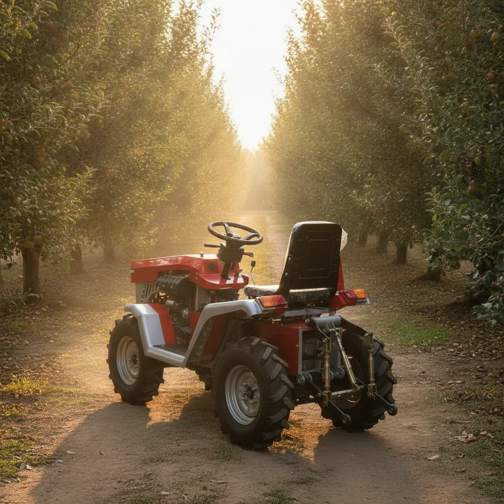 Mini Kompakt-Radtraktor Bestseller Neues Modell Landwirtschaftsgerät, OEM Kundenspezifischer Logodruck-Service, Kostenloser Versand