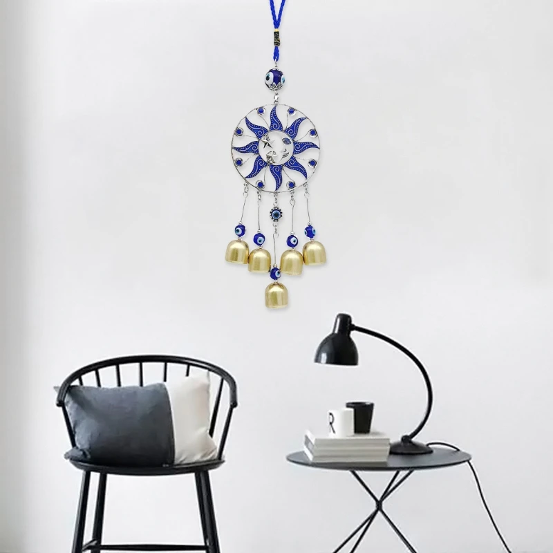 367A for Creative Evil Eyes Windchime Wind Bells Handcraft Pendant Home Garden Hanging Decoration Ornaments 2