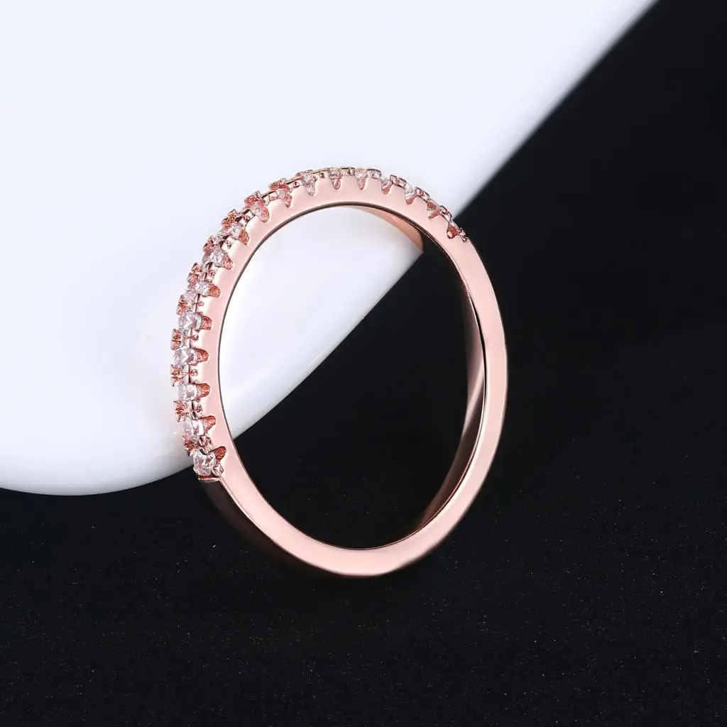 Minimalist Wedding Engagement Rings For Women Slim Thin Dainty Ring Crystal Micro Pave Cubic Zirconia Jewelry For Girls R133 4
