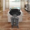 Mobile Hair Wash Basin Height Adjustable For Salon Spa Portable Shampoo Basin with 2 Water Buckets 6
