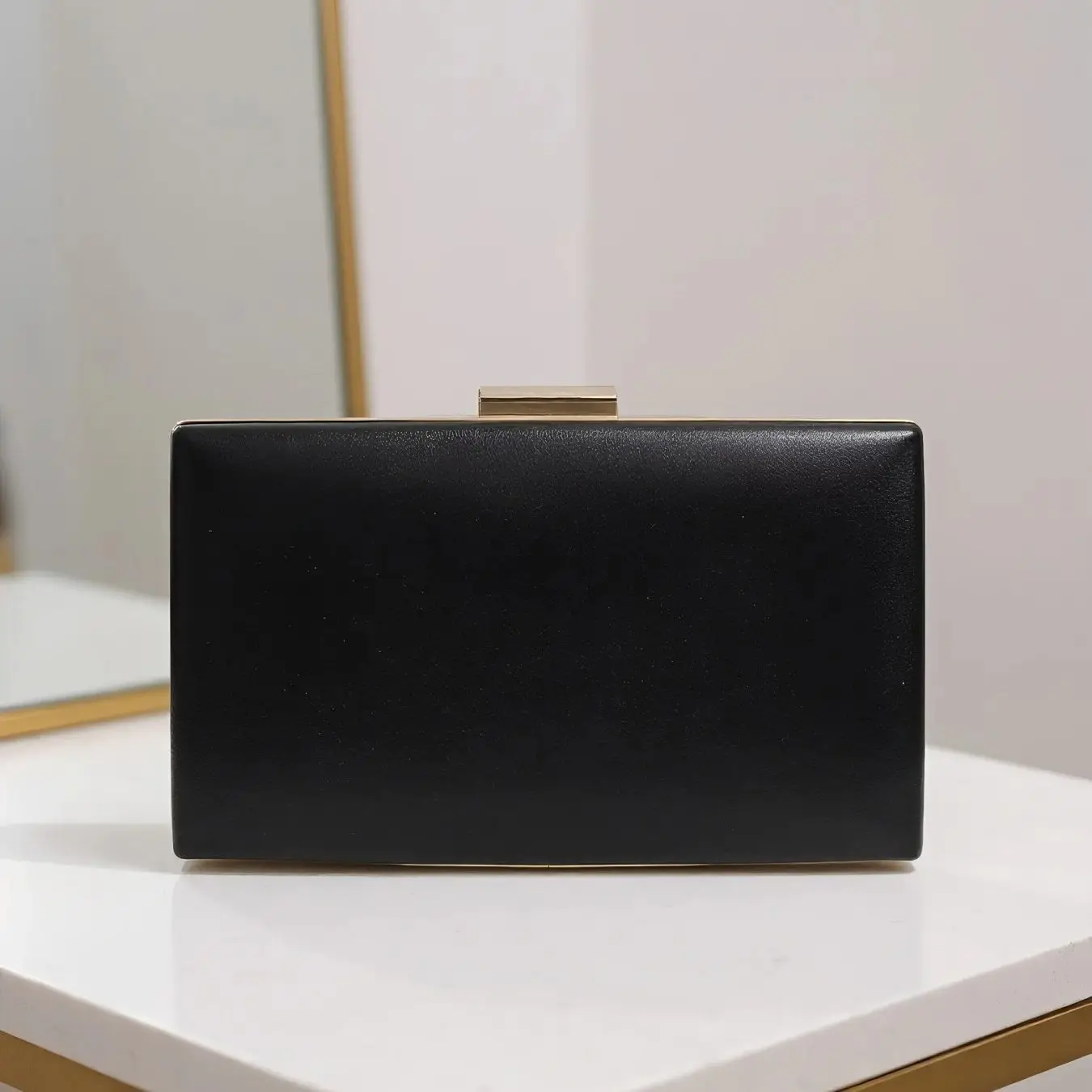 Golden Luxury Small Clutch Evening Handbag for Women