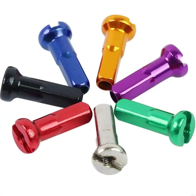 10Pcs High Strength Bicycles Spoke Caps Cycling Wheel Nipples Caps End Tip Road Bike Wheel Spoke Nipple Easy to Install