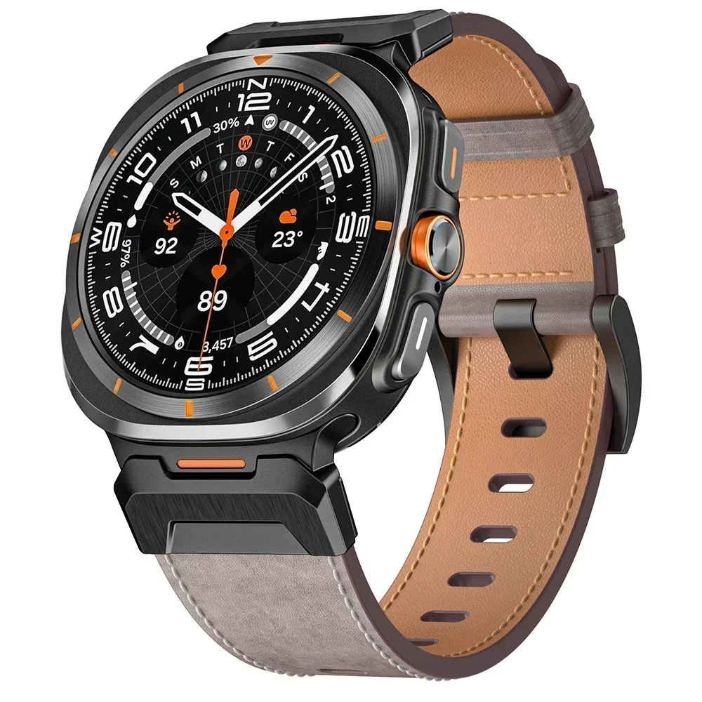 Luxury Leather QuickFit Watch Band – Elegant Business Belt Bracelet