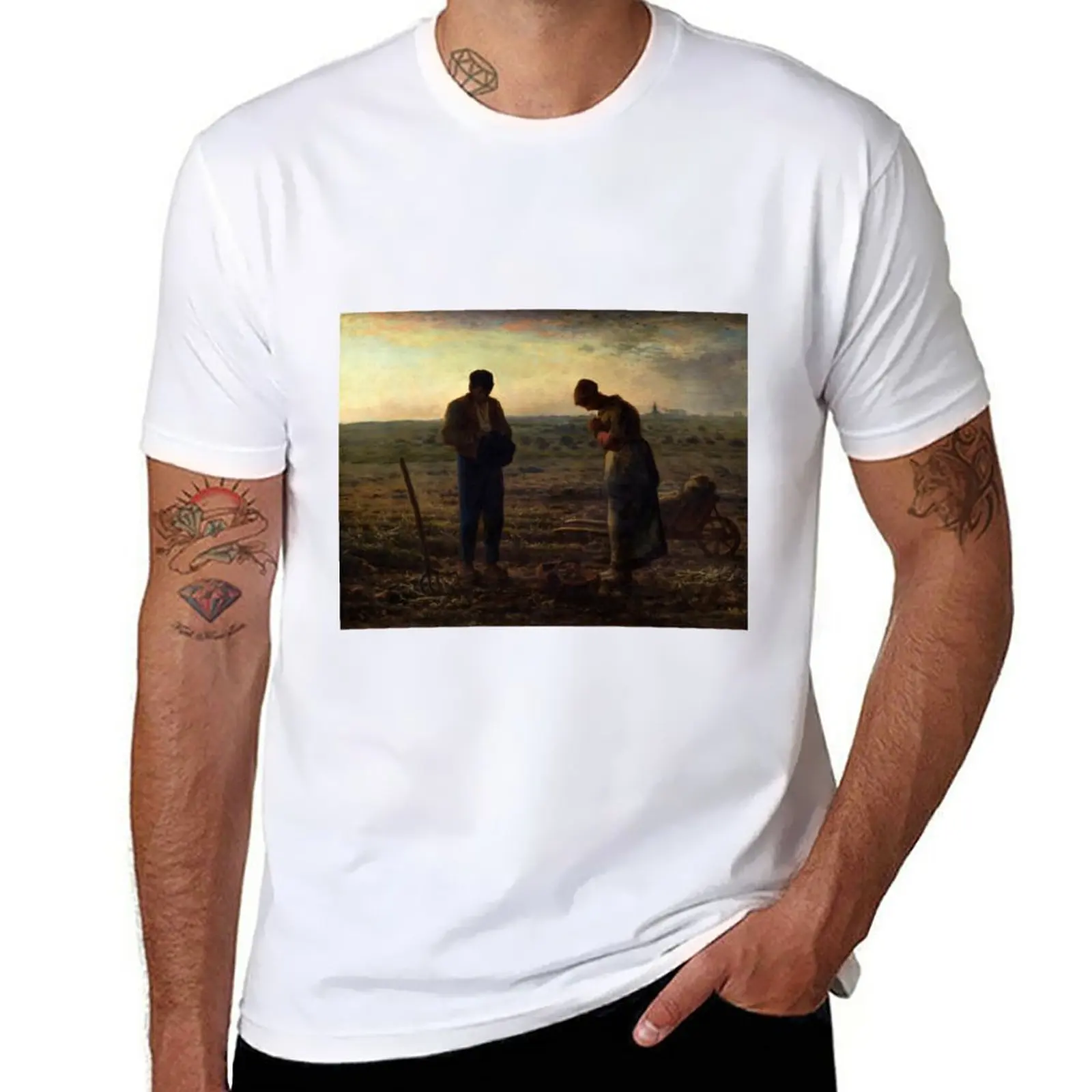 New Jean-Frenis Millet'S The Angelus T-Shirt Ragazzi Magliette Vestiti Anime Vestiti Da Uomo