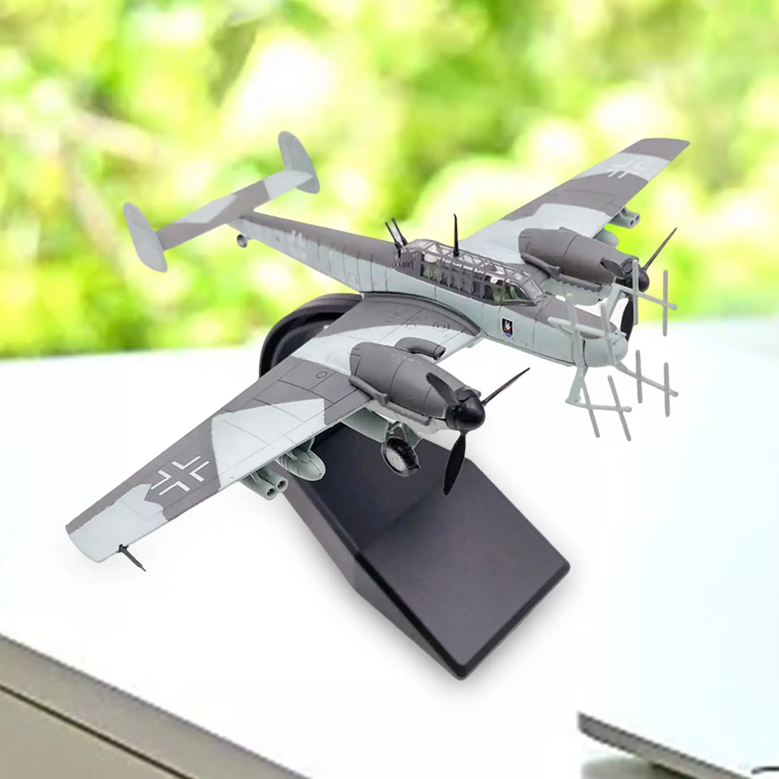 1:100 BF-110 Fighter Model Simulation Ornament Display Model BF-110 Plane Model for Household Home Collections Birthday Gifts