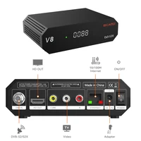 ECAMD V8 Приемник спутникового телевидения Cccam Newcam Mgcam DVB-S/S2/S2X 1080P HD 2,4G WIFI HEVC ТВ-декодер Бесплатная ECAMD H.165 GTMEDIA V8X — изображение 6