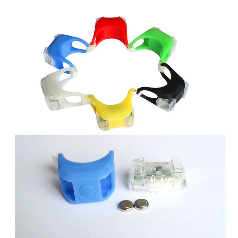2pcs Baby Stroller Night Light Waterproof Silicone Caution lamp Outdoor LED Remind Caution Lamp stroller accessories stroller reflective patch
