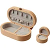 Solid Wood Fortune Cat Jewelry Box,Retro Portable Earrings Rings Premium Jewelry Box Holder Storage,Gift for Couple Friend Girl 5