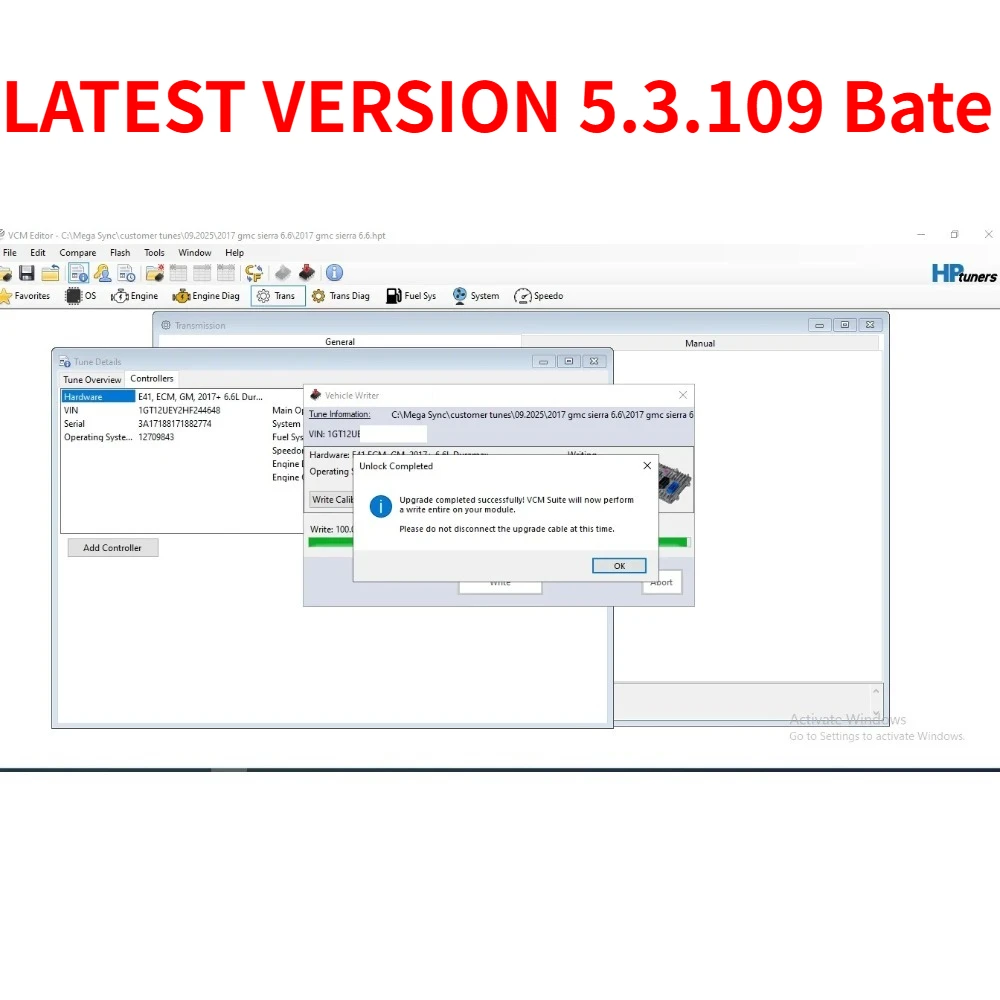 Free Credit Unlocker 5.3.109 Read Write Edit ECU PCM TCM Tuning Calibration Live Data Log Diagnostic MPVI 3 and 4