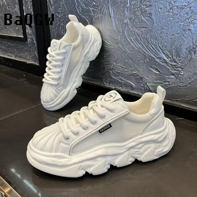 Designer Chunky Sneaker for Men Sneakers Breathable Running Shoes Fashion Casual Mesh Height Increased Platform Sport Shoes