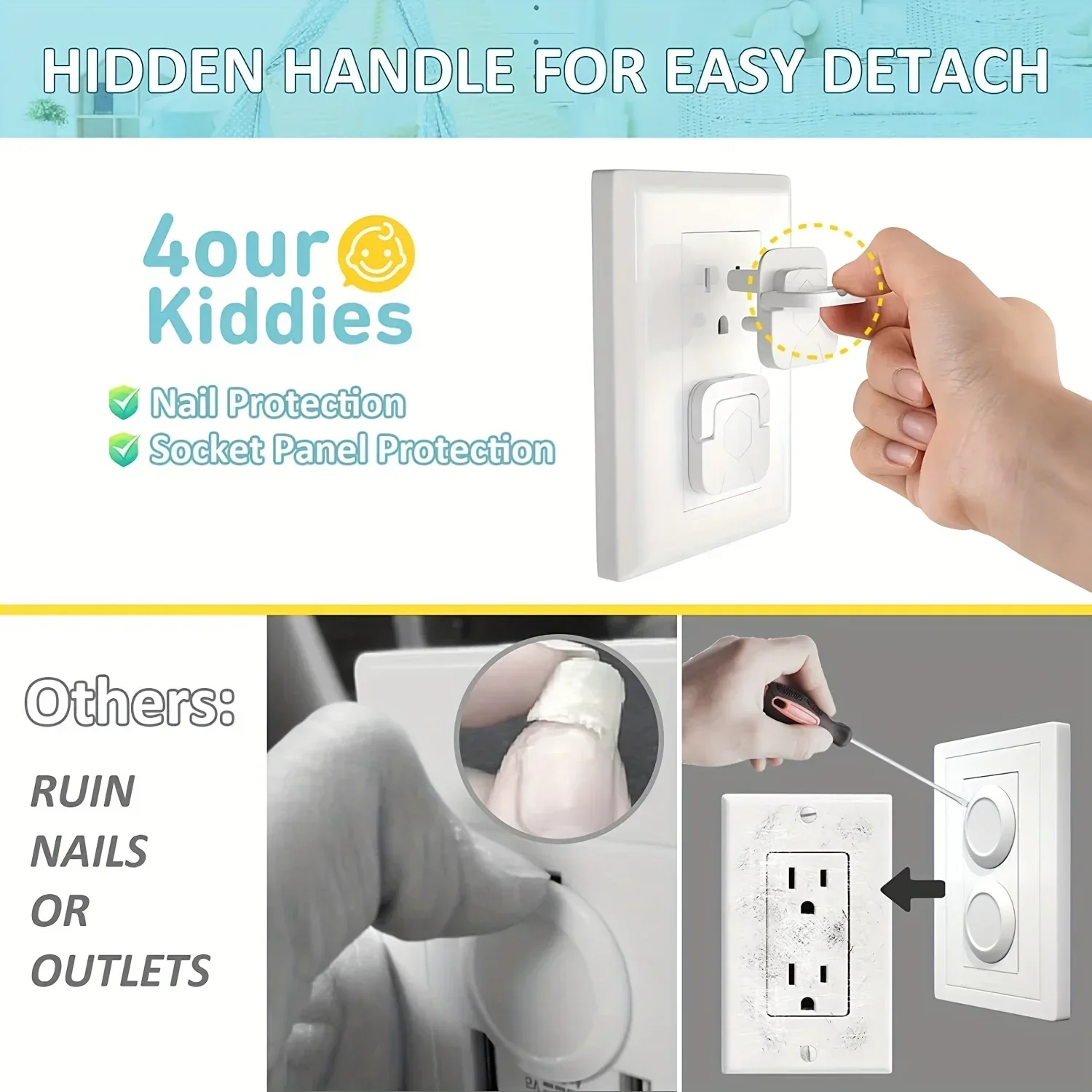 1/5/10pcs Outlet Cover Baby Safety Anti-dust Outlet Cover Children Electric Shock Safety Protection For Baby