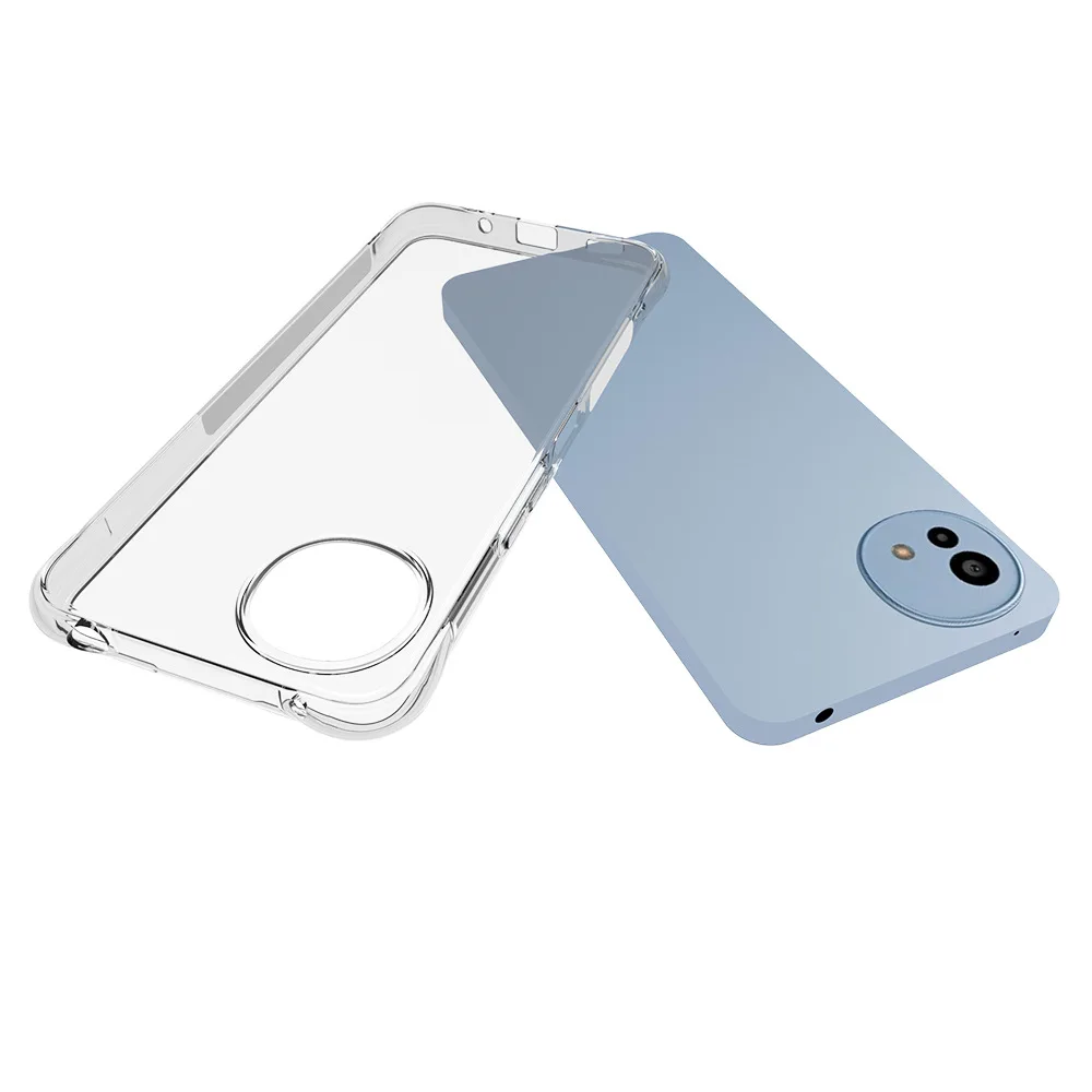 Sharp Aquos Wish5 Anti-Shock Transparent TPU Gel Case - HD Clear Soft Protective Cover