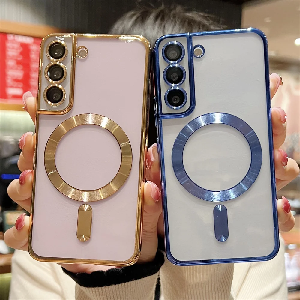 Enhanced Silicone Magnetic Plating Case - Clear Edition