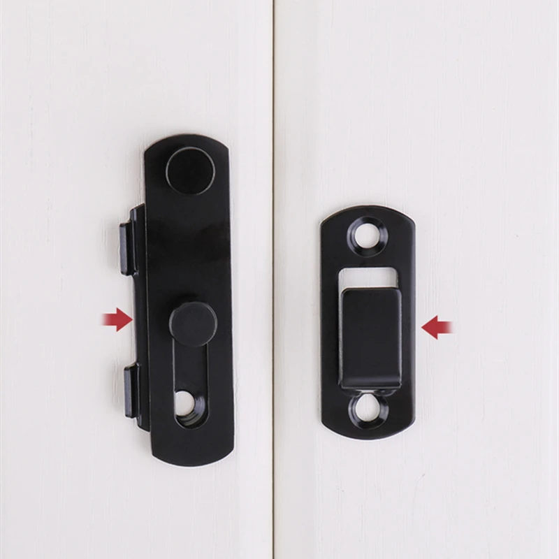 Door Latch Door Bolt Anti-theft Lock Buckle 90-degree 180&deg; Push-pull Lock door latch sliding door latch door lock latch