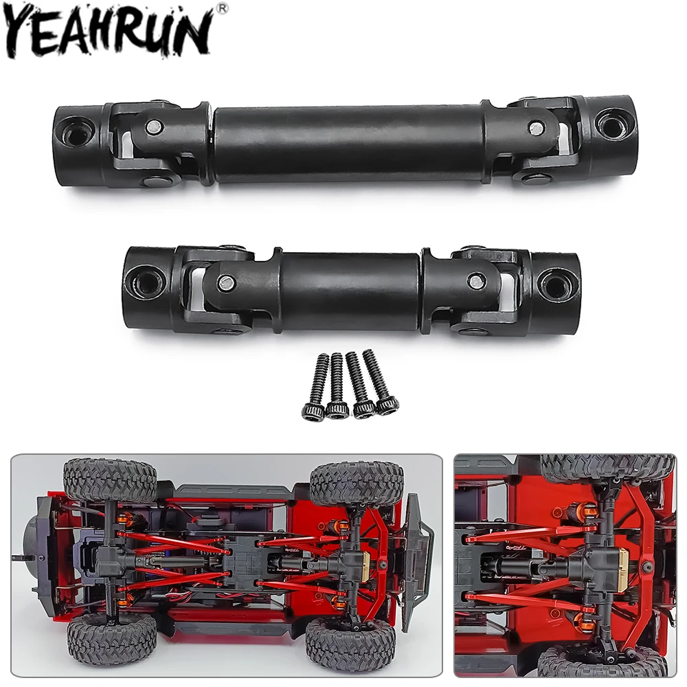 YEAHRUN Steel Center Drive Shafts CVD Driveshaft for Traxxas TRX4M TRX