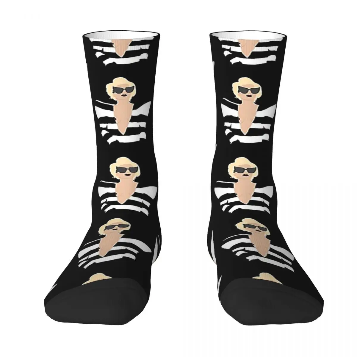 

All Seasons Crew Stockings Lady Gaga Telephone Socks Harajuku Fashion Long Socks Accessories for Men Women Birthday Present
