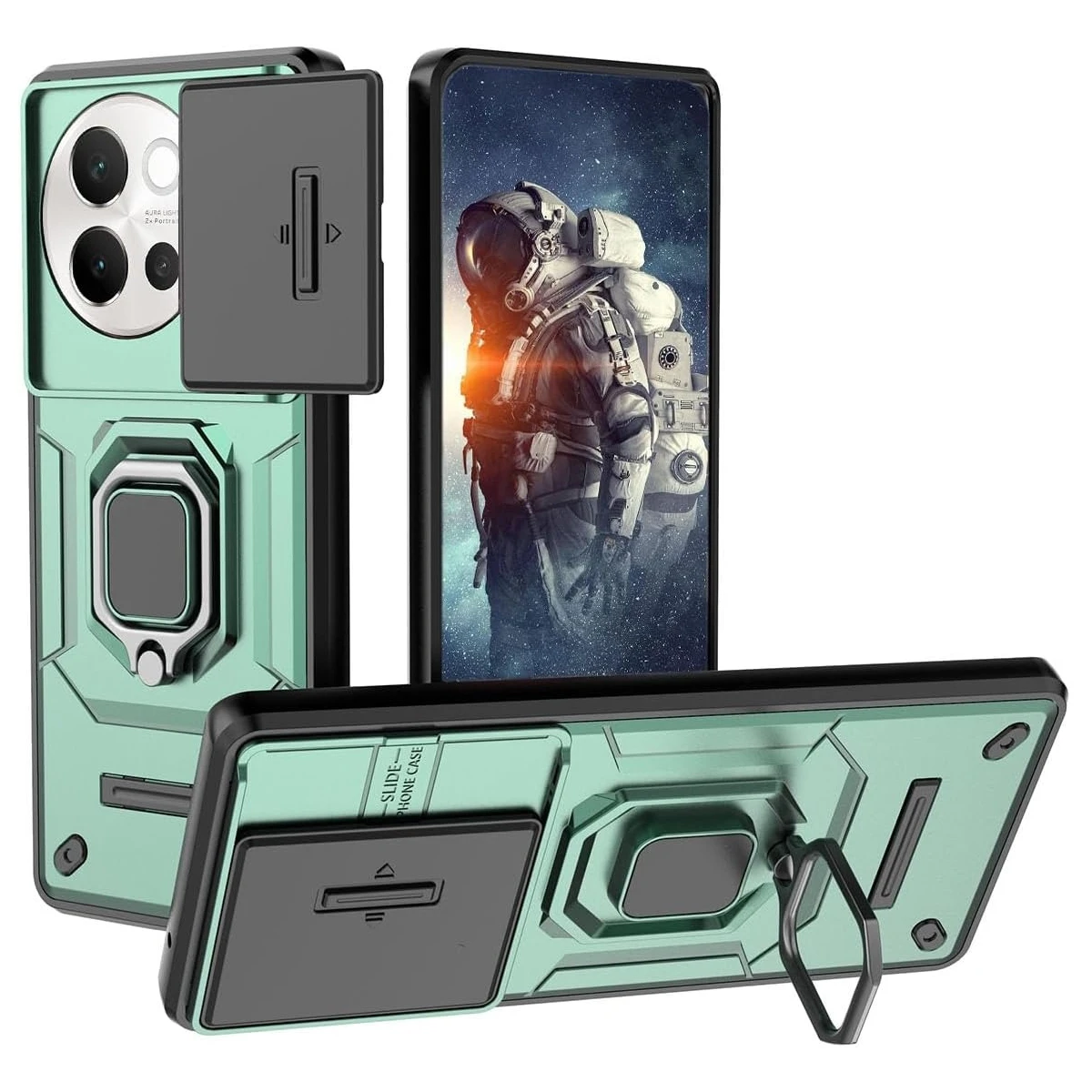 Armor Shockproof Case For VIVO V40 Lite 5G Protective Cover For VIVO V30e Ring Magnetic Holder Coque Fundas Capa_voghion.com