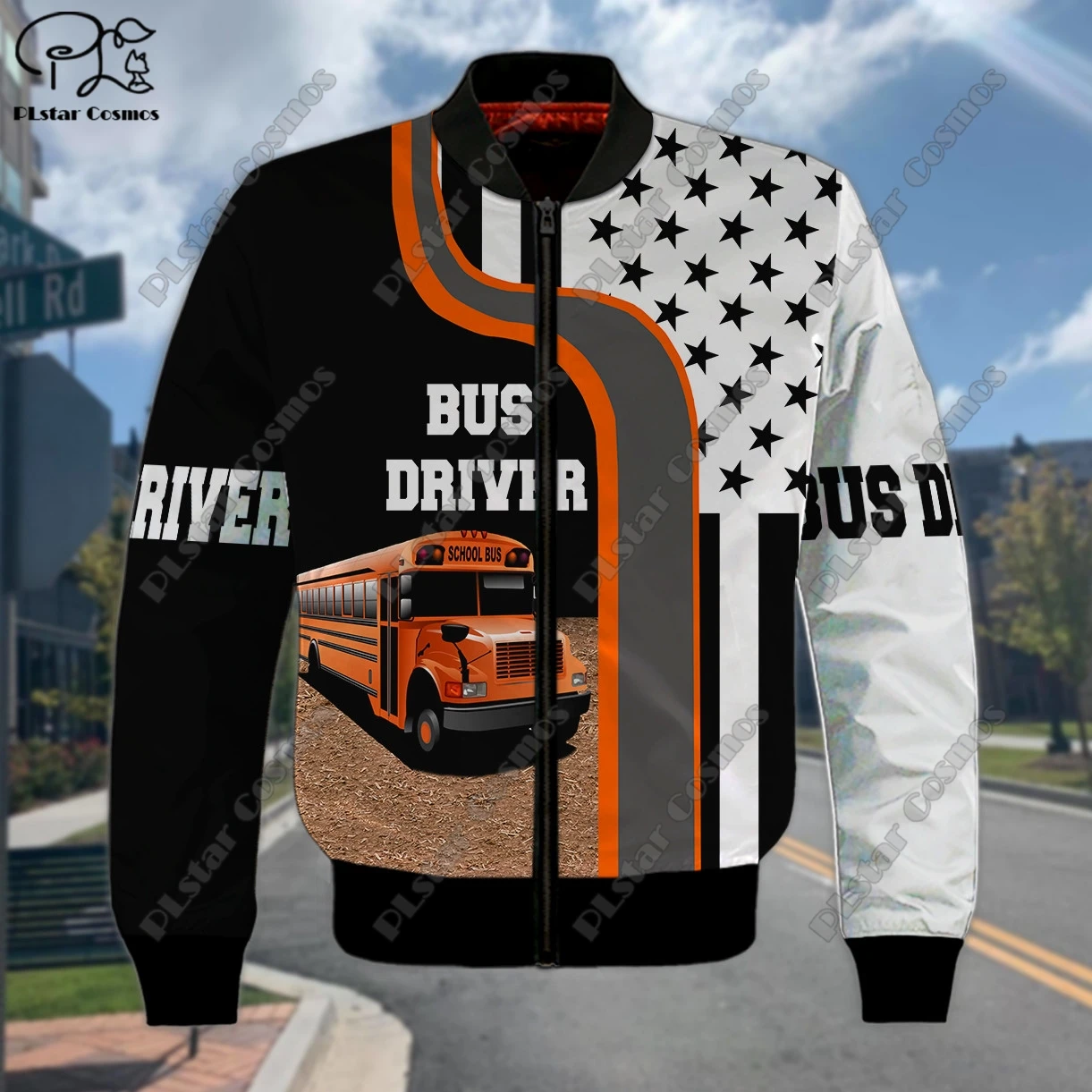 3D printing new car series truck school bus tractor art unisex clothing fun casual hoodie/sweatshirt/zipper/jacket/T-shirt Q-3