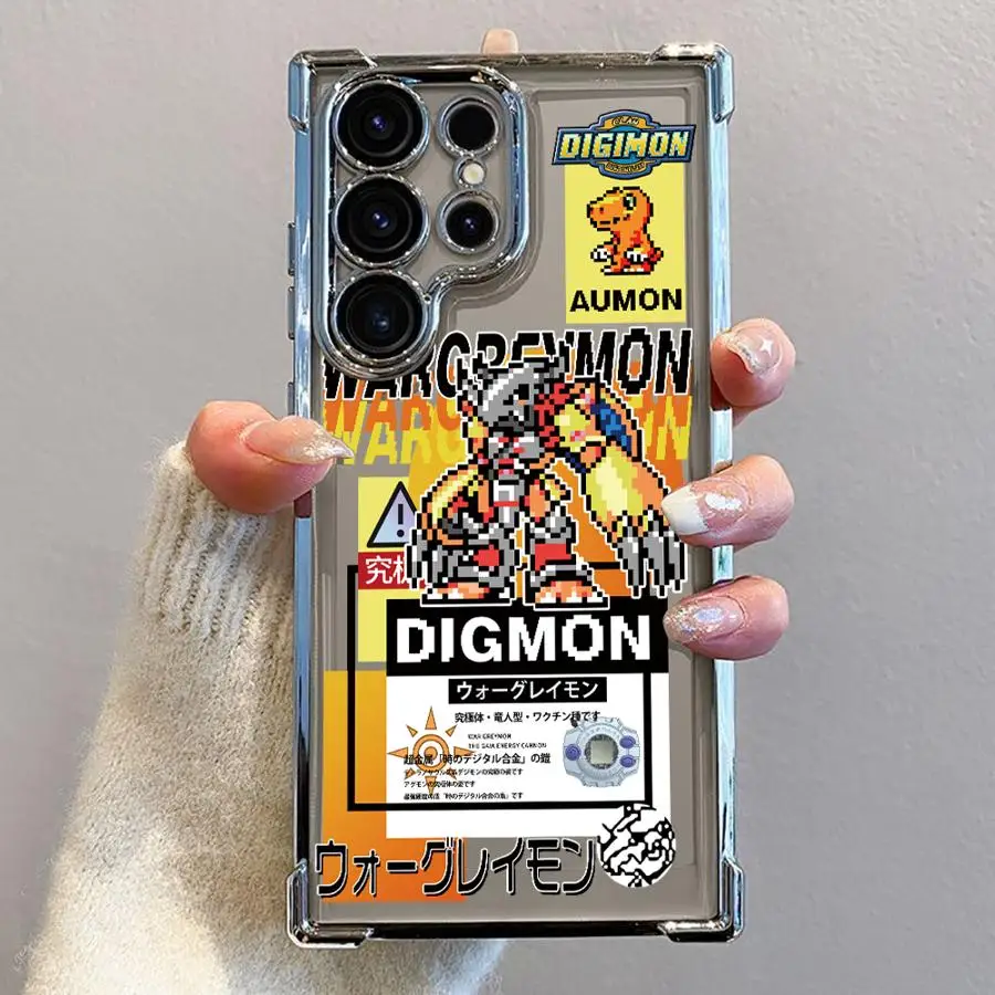 Transparent Protective Phone Case with Digimon Adventure Design